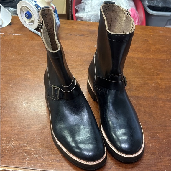 J Crew Hambleton engineer boots in leather CA400 - Picture 2 of 5